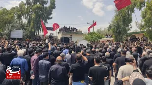 سوگواری مردم گیلان در عزای سیدالشهدا و یاران باوفایش  روز عاشورا