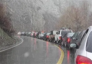بارش برف مناطقی از استان مرکزی را فرا گرفت
