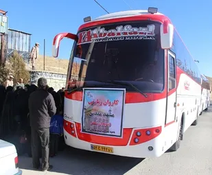 اعزام جهادگران بسیجی فرادنبه به مشهد مقدس