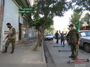 ضد عفونی اماکن عمومی در عجب شیر