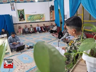 برگزاری مراسم شبی با رفیق شهیدم در رویان+ تصاویر