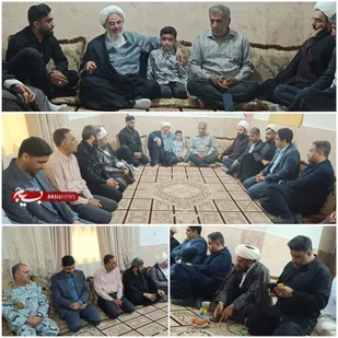 دیدار نماینده ولی فقیه با خانواده شهدا و جانبازان شهرستان سیریک