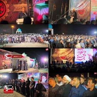 مراسم باشکوه و معنوی بزرگداشت رهبر شهید امت در گوهران بشاگرد برگزار شد