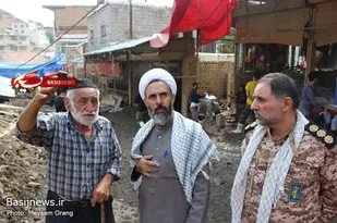 حضور رزمندگان لشکر 27 حضرت محمد رسول الله(ص) در منطقه سیل زده امام زاده داود