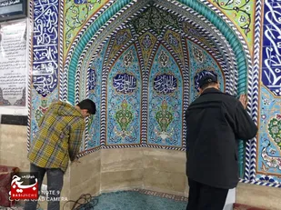 گزارش تصویری|غبار روبی مساجد در شهر قیامدشت به مناسبت ماه مبارک رمضان