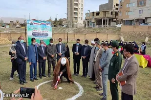 کلنگ&zwnj;زنی ۷ پروژه ورزشی آموزش و پرورش در مدارس نهاوند