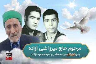فرماندهی و مسئول دفتر نماینده ولی فقیه سپاه جوادالائمه&laquo;ع&raquo; با صدور پیامی درگذشت مرحوم &laquo;حاج میرزا غنی آزاده&raquo; پدر شهیدان والامقام سیدمحمود و سیدمصطفی آزاده را تسلیت گفتند.&nbsp;