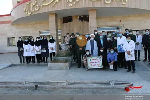 به مناسبت گرامیداشت هفته بسیج مراسم تجلیل از &laquo;مدافعان سلامت&raquo; در شهرستان خلیل آباد برگزار گردید.