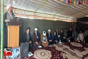 برپایی میز خدمت در جمع عشایر منطقه برزول شهرستان نهاوند