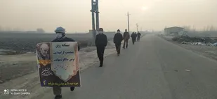 &laquo;همایش پیاده روی&raquo; بسبجیان حوزه شهید باکری در نقده برگزار شد