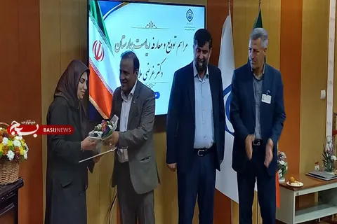 آیین تکریم و معارفه رئیس بیمارستان دکتر غرضی تأمین اجتماعی ملایر