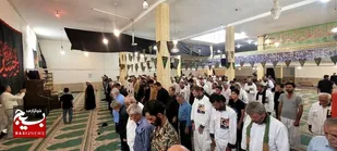 استقبال باشکوه از کاروان پیاده&zwnj;روی مشهد کربلا در روستای بردبر شهرستان خانمیرزا