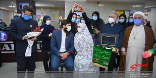 زوج البرزی با تقدیر از پرستاران زندگی مشترک خود را شروع کردند