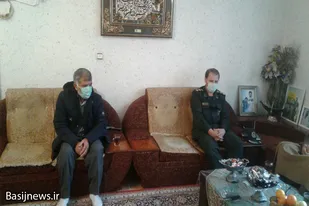 سرکشی معاون اداری پشتیبانی ناحیه همدان از خانواده شهید &laquo;قهاری سعید&raquo;