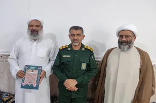 تجلیل از امام جمعه اهل سنت شیف به مناسبت هفته وحدت