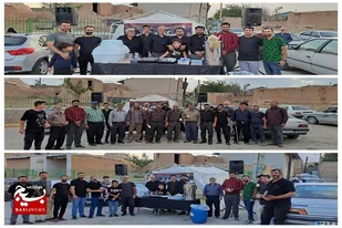 ایستگاه صلواتی ویژه محرم در روستای سرخه برپا شد
