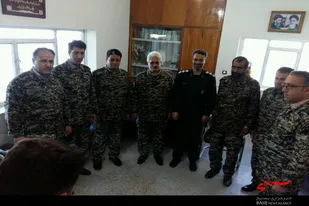 دیدار امام جمعه و جمعی از مسئولین نهاوند با فرمانده سپاه این شهرستان