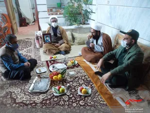 دیدار با خانواده شهدا در روستاهای علی آباد و اورگان
