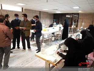 بسیج دانشجویی جهاد دانشگاهی همدان در سنگر مبارزه با کرونا