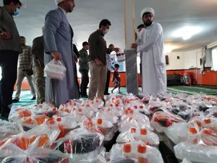 توزیع 500 پرس غذای گرم در بوکان