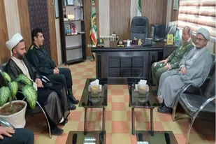 دیدار فرمانده پایگاه شهید نوژه همدان با فرمانده انتظامی کبودراهنگ