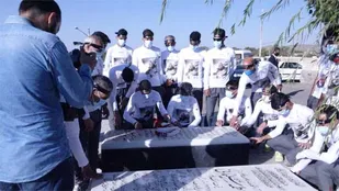 حضور دونده لرستانی در نخستین همایش رهروان مکتب"زادگاه تا آرامگاه حاج&zwnj;قاسم"