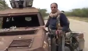 بازدید مقام یمنی از مناطق آزاد شده در جیزان