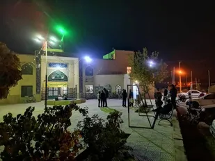 نورافشانی به مناسبت میلاد پیامبر (ص) در یزد