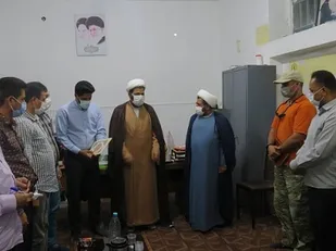 مراسم معارفه رابط نمایندگی ولی فقیه  در گردان امام علی (ع) بندرعباس
