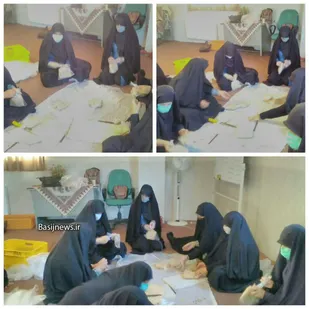 بسته بندی نان در ایام دهه محرم با رعایت کامل پروتکل های بهداشتی