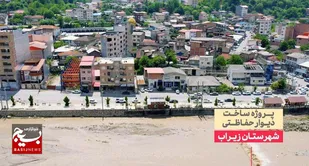 دیوار حفاظتی زیراب با همت بسیج سازندگی تکمیل شد؛ سپری در برابر خسارات سیل