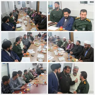 نشست صمیمانه فرمانده سپاه پیشوا با فرماندهان پایگاه و بسیجیان حوزه شهدای ۱۵ خرداد