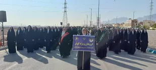 حضور گردان کوثر حوزه زینبیه در رژه نیروی&zwnj;های مسلح استان یزد