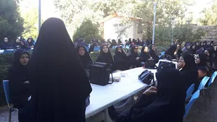 برگزاری چهاردهمین پیاده&zwnj;روی خواهران بسیجی شاغل در همدان