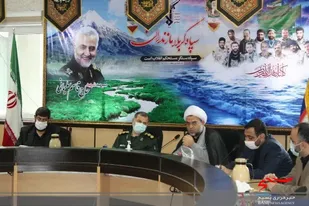 جلسه اعضای هیات رزمندگان استان مازنداران با فرمانده سپاه کربلا