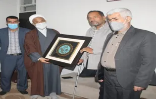 دیدار با خانواده شهید انگالی و جانباز سرافراز مُریدیان در شهرستان برازجان