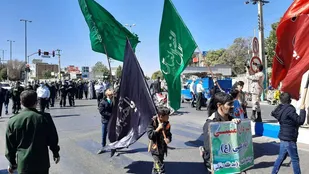 برگزاری مراسم عزا در وفات پیامبر مهربانی و شهادت کریم اهل بیت در تاکستان