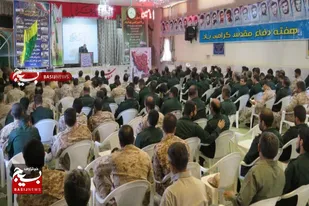 مراسم بزرگداشت هفته دفاع مقدس در تیپ انصاراالحسین(ع) همدان برگزار شد