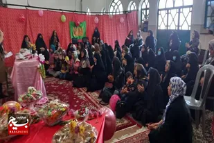بسیجیان روستا لاسجرد در سرخه با خانواده شهید دیدار کردند