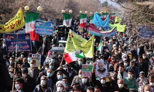خروش انقلابی شهرستان گناباد در راهپیمایی  22 بهمن