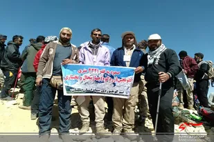 زردکوه زیر پای کوهنوردان سپاه استان سمنان