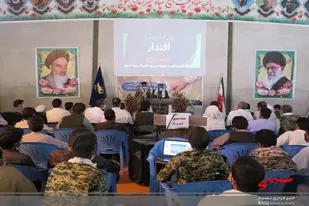 رزمایش اقتدار بسیجیان در شهرستان فنوج برگزار شد