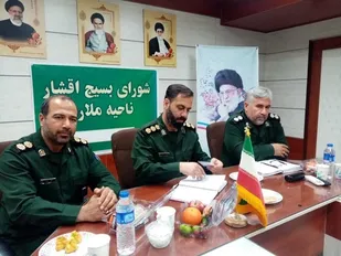 برگزاری جلسه شورای بسیج اقشار در سپاه ملارد