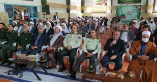 مراسم بزرگداشت هفته وحدت به همت قرارگاه شهید ناصری در درمیان برگزار شد