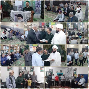 تکریم و معارفه فرمانده پایگاه بسیج حمزه سیدالشهدا(ع) حبیب آباد/ "عباس مهدانیان اردستانی" فرمانده پایگاه شد