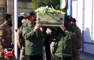 آیین استقبال از شهید گمنام در شهر ایلخچی برگزار شد