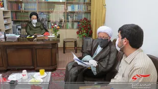 دیدار امام جمعه خمینی شهر با مسئول شورای سیاست گذاری ائمه جمعه اصفهان
