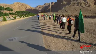 برنامه تفریحی ورزشی چشمه لادر خمینی شهر توسط رزمندگان گردان 105 امام حسین علیه السلام