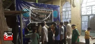 برپایی موکب به مناسبت شهادت فرماندهان ارشد و دانشمندان هسته&zwnj;ای ایران در شهرستان ایذه
