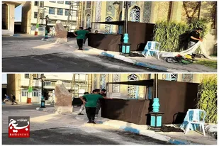 چایخانه مسجد ولی عصر (عج) سرخه برپا شد